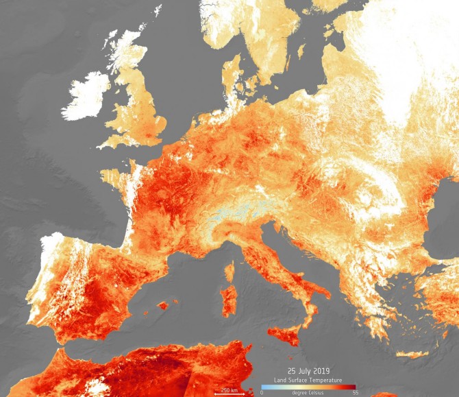 Europa se está calentando más rápidamente que el resto de continentes en las últimas decadas